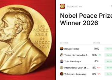 Peace and Profit: Forecasting the 2026 Nobel Prize Winners